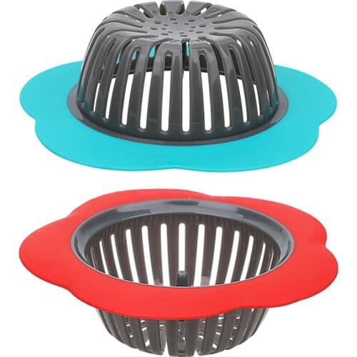Hair Filter Flower Shaped Kitchen Sink Strainer Anti-blocking for Colander Sewer Shower Sink Drains Cover