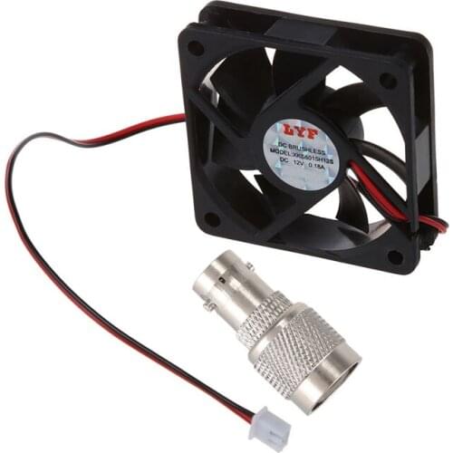 HOT-DC 12V 2Pins Cooling Fan 60mm x 15mm for PC Computer Case CPU Cooler with TNC Male Plug to BNC Connector