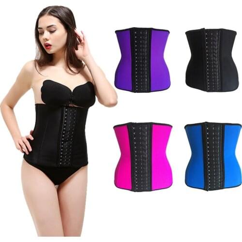 Fibel Win Women Corset Waist Trainer Latex Corset Waist Control Corset and Bustier Steel Bone Underbust Slimming Shaper Corselet
