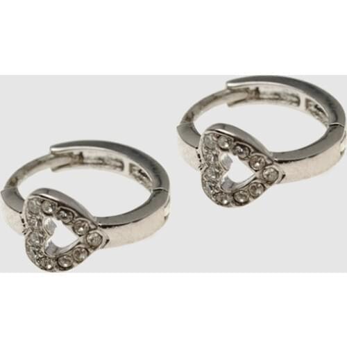M25-Amorita boutique Silver heart earring