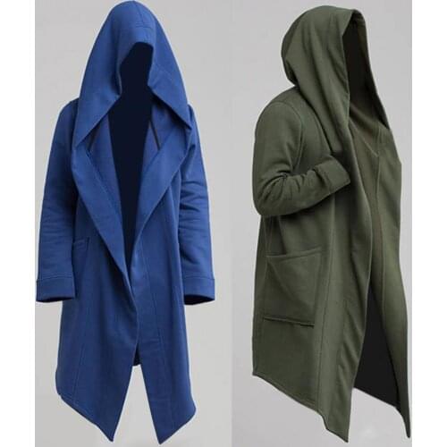 Fashion Men Jacket 2021 Hoodie Mens Womens Warm Hooded Solid Coat Jacket Spring Autumn Cardigan Burning Man Costume Oversize