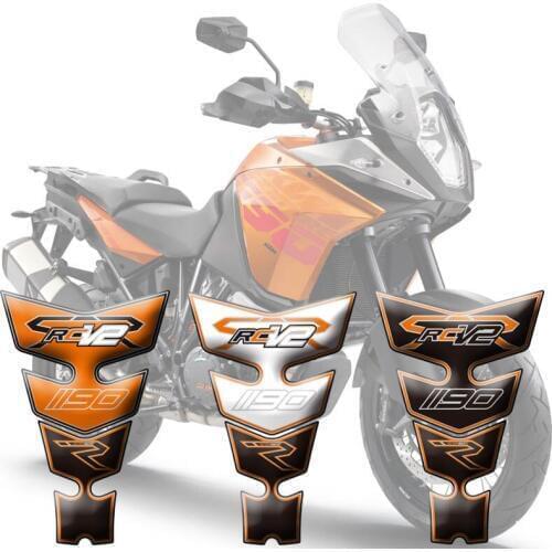 Motorcycle Tank Pad Protector Sticker Fish Bone Sticker 3D Tank Pad For KTM RC8R 1190 V2 08-15 2009 2010 2011 2012 2013 2014