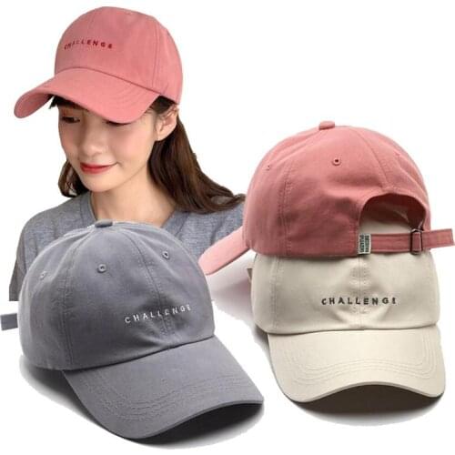 2021 New Baseball Cap for Women Men Summer Fashion Visors Cap Boys Girls Casual Snapback Hat CHALLENGE Adjustable Hip Hop Hats
