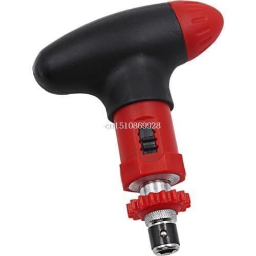 Manual T Type Ratchet Screwdriver Quick Bolt Driver Batch 6.35 mm Rotate Forward Reverse
