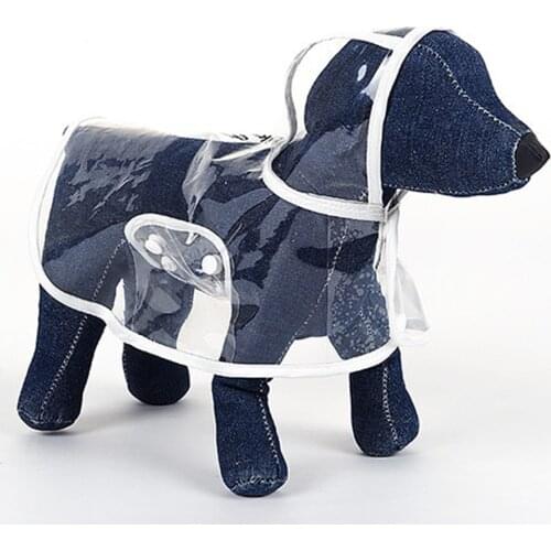 All Seasons Dog Clothes Transparent Raincoat Light Clothes Cute Small Dog Raincoat Waterproof Pet Clothing For Dogs Cats
