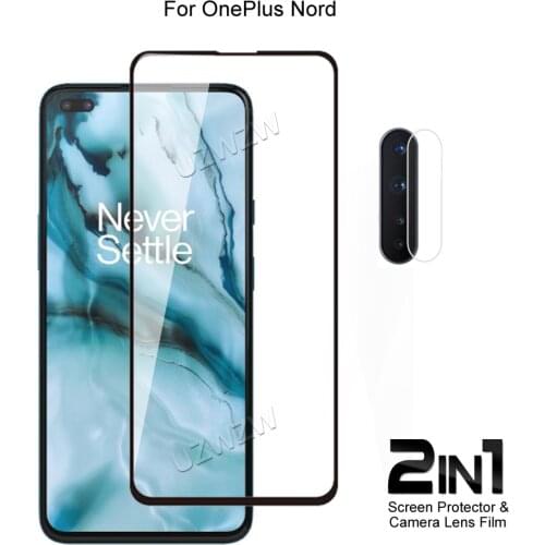 For OnePlus Nord / One Plus Z Front Screen Protector Protective Tempered Glass & Camera Lens Film