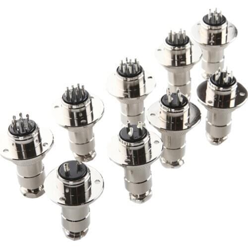 GX20-3 3 Pin with Flange Male and Female 20mm Wire Panel Connector DF20 Circular Welding Aviation Plug Socket Air Connector