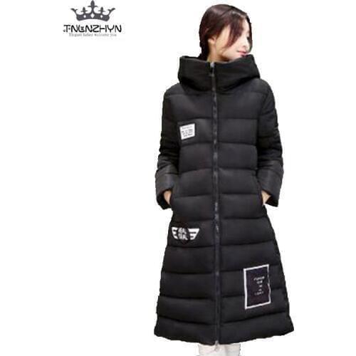 2019 Winter Women Coat Thicken Super Warm Hooded Jacket High Quality Big yards Down Cotton Coat Elegant Slim Women Coats