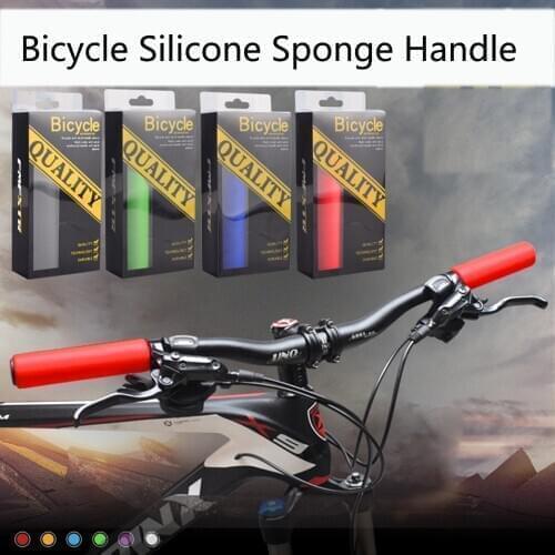 1Pair Bicycle Handle bar Grips Cover Outdoor MTB Mountain Bike Cycling Bicycle Silicone Anti-slip Handlebar Soft bicycle Grips