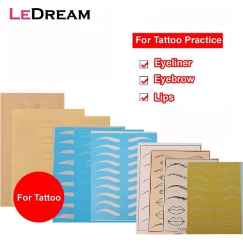 3D Silicone Blank Eye Lips Face For Microblading Tattoo Machine Beginner Permanent Makeup Tattoo Training Practice Fake Skin