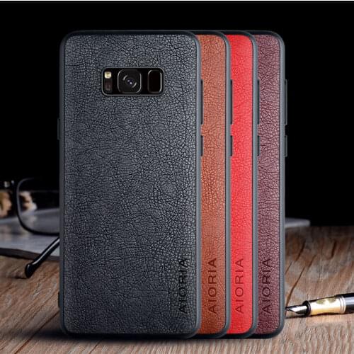 Case for Samsung Galaxy S8 Plus funda luxury Vintage Leather skin coque soft cover for samsung s8 plus case capa