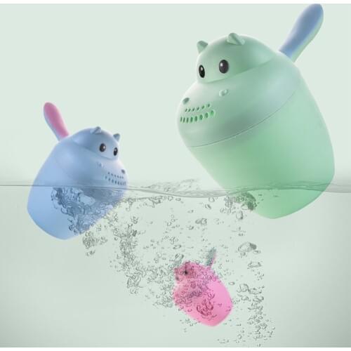 Baby Bath Shampoo Cup Newborn Infant Cartoon Durable Baby Bathing Cup Bathing Shower Spoons Kids Bath Tool