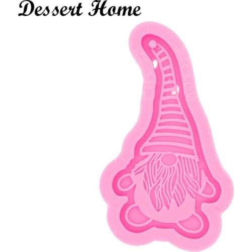 DY0459 Shiny Resin Gnome Mold , Silicone ORIGINAL GNOME Mould for Epoxy Resin, Keychain Molds DIY jewellery making