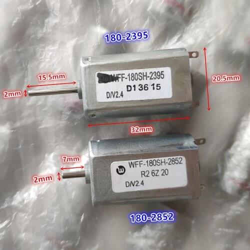 Brand new 16mm long shaft 180 micro DC motor 2.4V 7000RPM metal brush shaver motor FF-180SH-2395