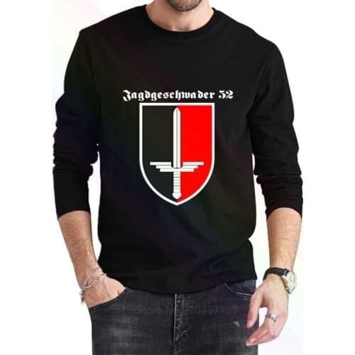 JG 52 Jagdgeschwader Luftwaffe Logo Classic T-Shirt 2021 Newest Summer Mens Long Sleeve Popular Tees Shirt Tops Novel Unisex