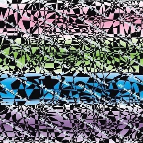 Geometric lines printed grosgrain ribbon fashion ribbon Handmade Crafts Woven Brand Labels Gift Packaging 50 yards