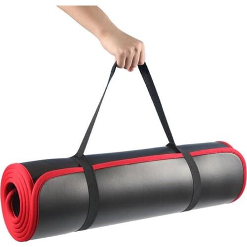 Fitness Gym Mats Yoga Mat 10mm Thickened Non-slip Sports Cushion Gymnastic Pilates Pads With Yoga Bag & Strap 183cmX61cm