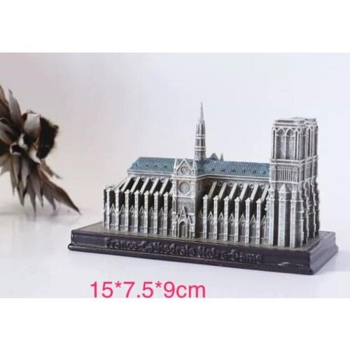 Notre Dame De Paris, France Creative Resin Crafts World Famous Landmark Model Tourism Souvenir Gifts Collection Home Decor