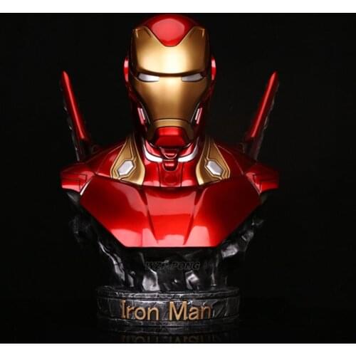 Hasbro Avengers Super Hero Iron Man MK50 Battle Damage Ver Statue Resin Desk Decoration Collection Model Toys Gift