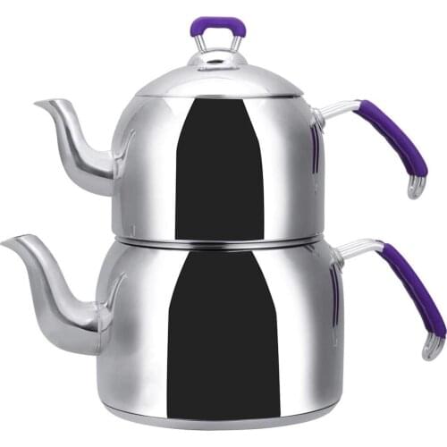 Emsan Anatolia Purple Maxi Pro Steam Teapot Set