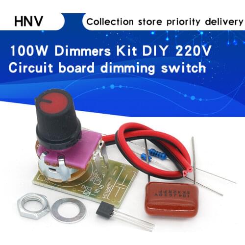 Dimmers Dimming Unassembled Kit 100W DIY Suite Trousse Boards Switch Table Lamps 100 Watts Integrated Circuits Electronic Parts