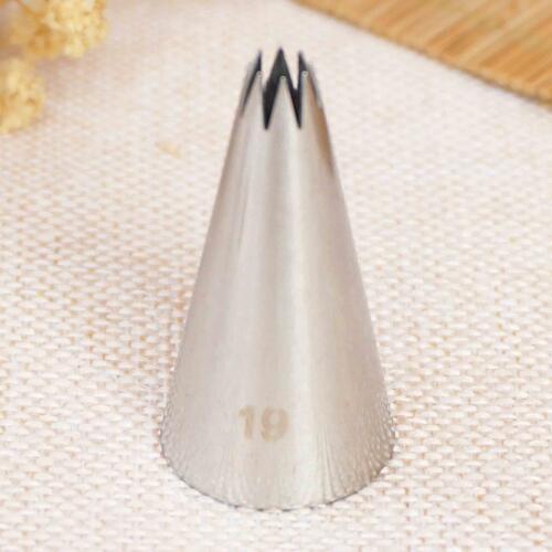 #19 Icing Nozzle Piping Tip Stainless Steel Cake Decorating Tips Icing Piping Pastry Tip Tools Bakeware Small Size