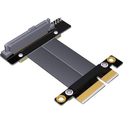 SFF-8639 (U.2) to PCI-E 3.0 4X Ribbon Extender Cable for U.2 NVME SSD