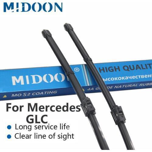 MIDOON Wiper Blades for Mercedes Benz GLC Class X253 C253 24"&19" 2016 2017 2018 GLC 200 220d 250d 300 350e 43 63 4Matic Coupe