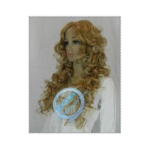 Shun668 New Cosplay Wigs Blonde Wig Cosplay Wig long Curly Hair Wig