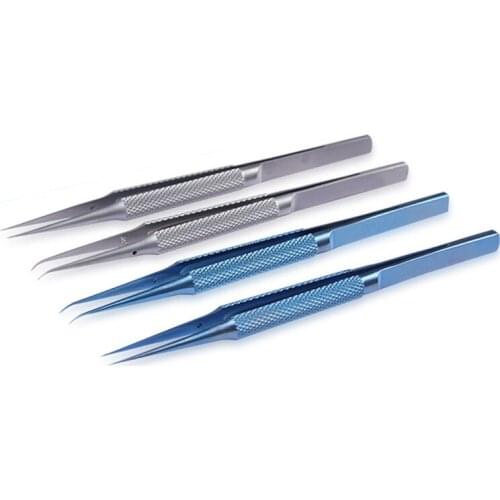 Precision Titanium Alloy Microscope Fly line Fingerprint Repair Tweezers for Phone Copper Wire Repair Clip Jumper Line 0.01mm