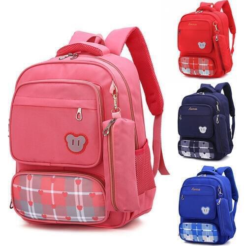 Waterproof School Bag Backpack Children Girls Boys Book Bags Satchel Orthopedic Waterproof Kids Mochila Infantil With Pencil box