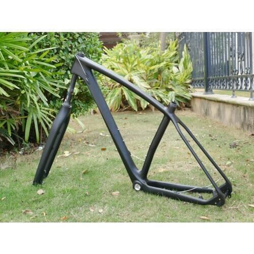 High Quality 29ER Frame Fork Full Carbon UD Matt Disc Brake Frameset Mountain Bike MTB 29ER BB30 BSA Frame 19" & Fork