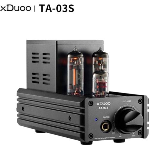 XDUOO TA-03S Headphone Amplifier CS4398*2 XMOS U8 USB DAC 12AU7 6C19 Tube Desktop Headphone Amplifier 32Bit/192KHZ Native DSD128