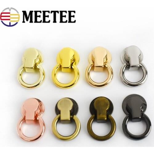 10/20pcs 8x19mm Bag Handle Swivel Rivet Screw Handbag Decor Studs Button Nail Rivets Metal Buckles Snap Hook DIY Leather Craft