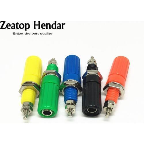 100Pcs Long Binding Post For Speaker 4mm Banana Plug Test Probe Conversion Connector