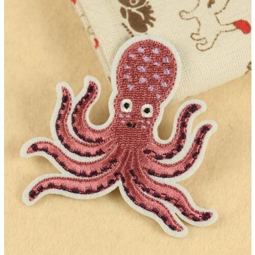 Sell Like Hot Cakes Beautiful High-quality Cartoon Cute Octopus Pony Animal Embroidery Cloth Clothing Accessories Cute DIY Patch