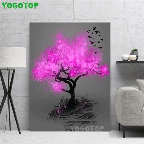 Full Square/Round Drill 5D DIY Diamond Painting Abstract Landscape" Fluorescent Tree "3D Embroidery Cross Stitch 5D Decor YY5191