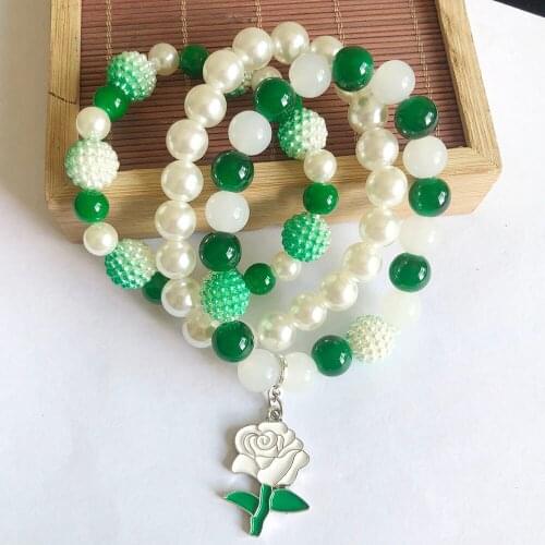 Hand Made Greek Letter Sorority Links Inc Rose Charm Bracelet Jewelry Simplicity