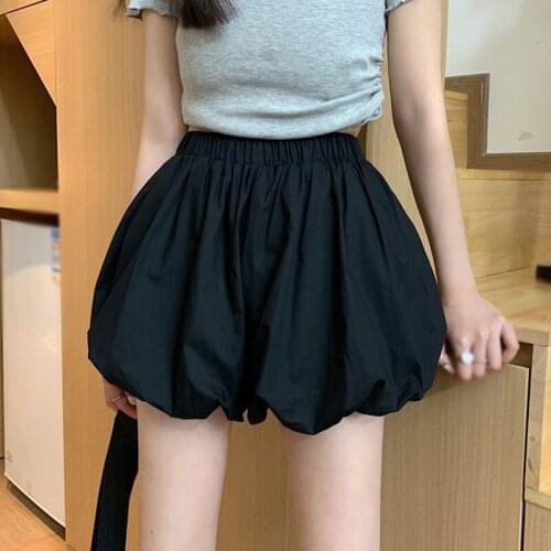 Wide Leg Flower Bud Casual Loose Elastic Waist Pants Slimming Pumpkin Pants Bloomers Shorts Women