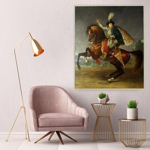 Citon Antoine-Jean Gros《Equestrian portrait of prince Boris Yusupov》Canvas Oil Painting Art Modern Wall Decor Home Decoration