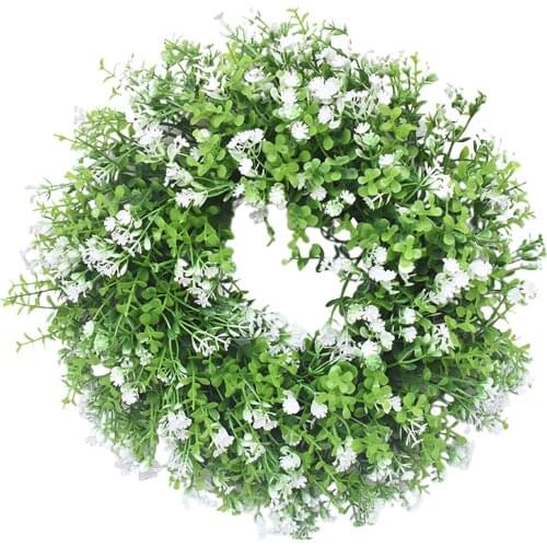 30cm Gypsophila Wreath Fake Front Door Window Garland Decoration Photo Prop