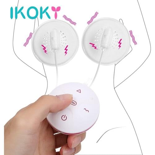 IKOKY Nipple Vibrator Breast Stimulator Nipple Sucker Massager Pump Adult Sex Products Sex Toys for Woman