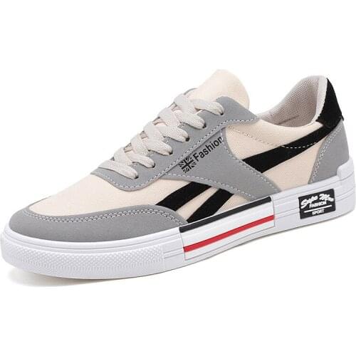 Mens Fashion Canvas Shoes Mens Vulcanize Shoes Lace-up Casual Board Shoes Men Flats Shoes Male Sneakers Zapatos Hombre