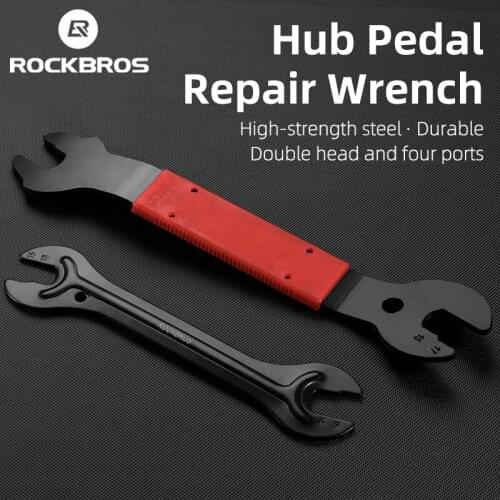 ROCKBROS Repair Wrench MTB Road Bike Tools Bicycle Pedals Hub Installation Disassemble Repair Multi-tool Bicycle Accessories