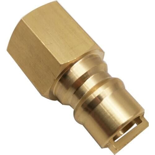 Coaxial gas hose gas tank quick connector fittings 3/8 inch brass coaxial male threaded connector snap female thread