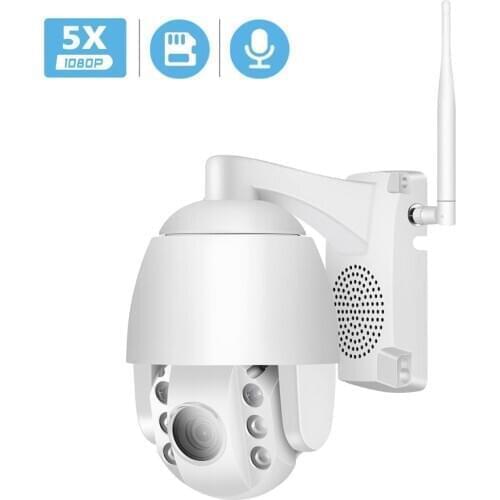 BESDER Super Mini 2.5 Inch PTZ Speed Dome WIFI IP Camera 1080P Outdoor 5X Auto Zoom Wireless CCTV Camera IR 60M Two Way Audio