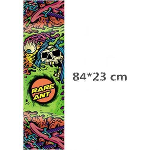 Free shipping skate board griptape 84*23 cm grip tape green skeleton