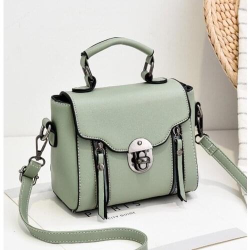 Ladies Small Handbags New Flip Messenger Bag Fashion Small Fresh Ladies Small Square Bags Pu Leather Women Diagonal Shoulder Bag