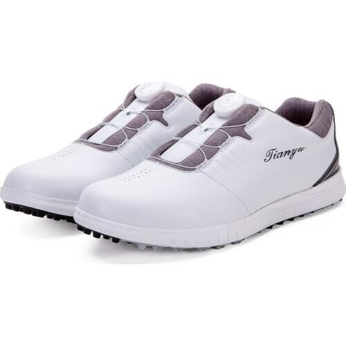 Men Golf Shoes Mens Sports Shoes Breathable Anti Slip Waterproof Golf Sneakers Light Weight Trianing Trainers D9111