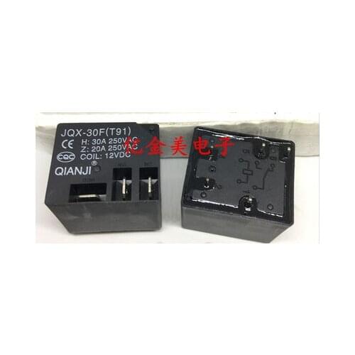 New Relay 10PCS/lot JQX-30F(T91) JQX-30F(T91)-5VDC JQX-30F(T91)-12VDC JQX-30F(T91)-24VDC JQX 30F T90 5PIN 30A 4PIN